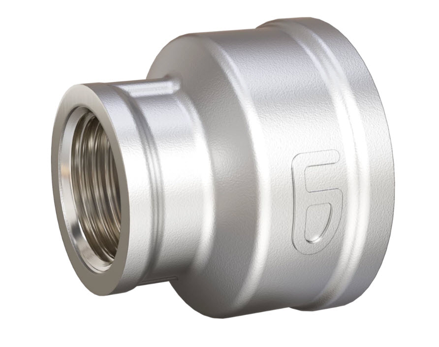 Муфта переходная LD Pride (1 1/2" х 1 1/4") ВР/ВР латунь никель