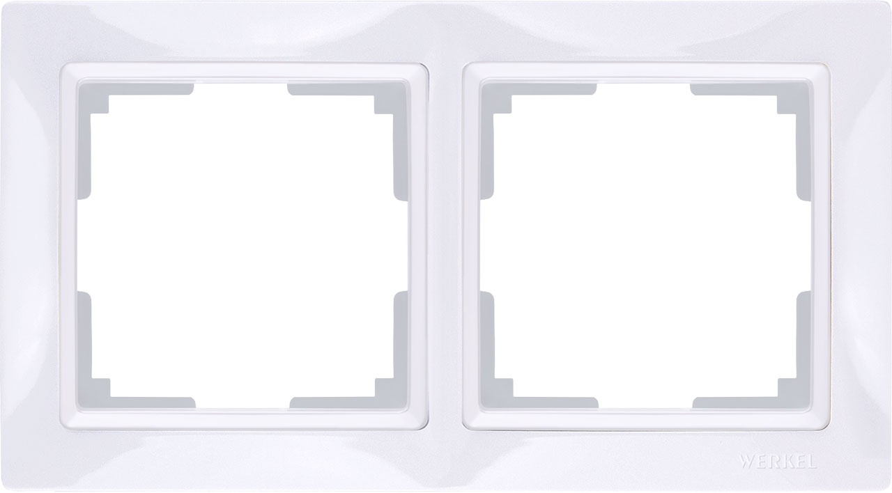 Рамка Snabb Basic Белый 2-х местная W0022001 (10)