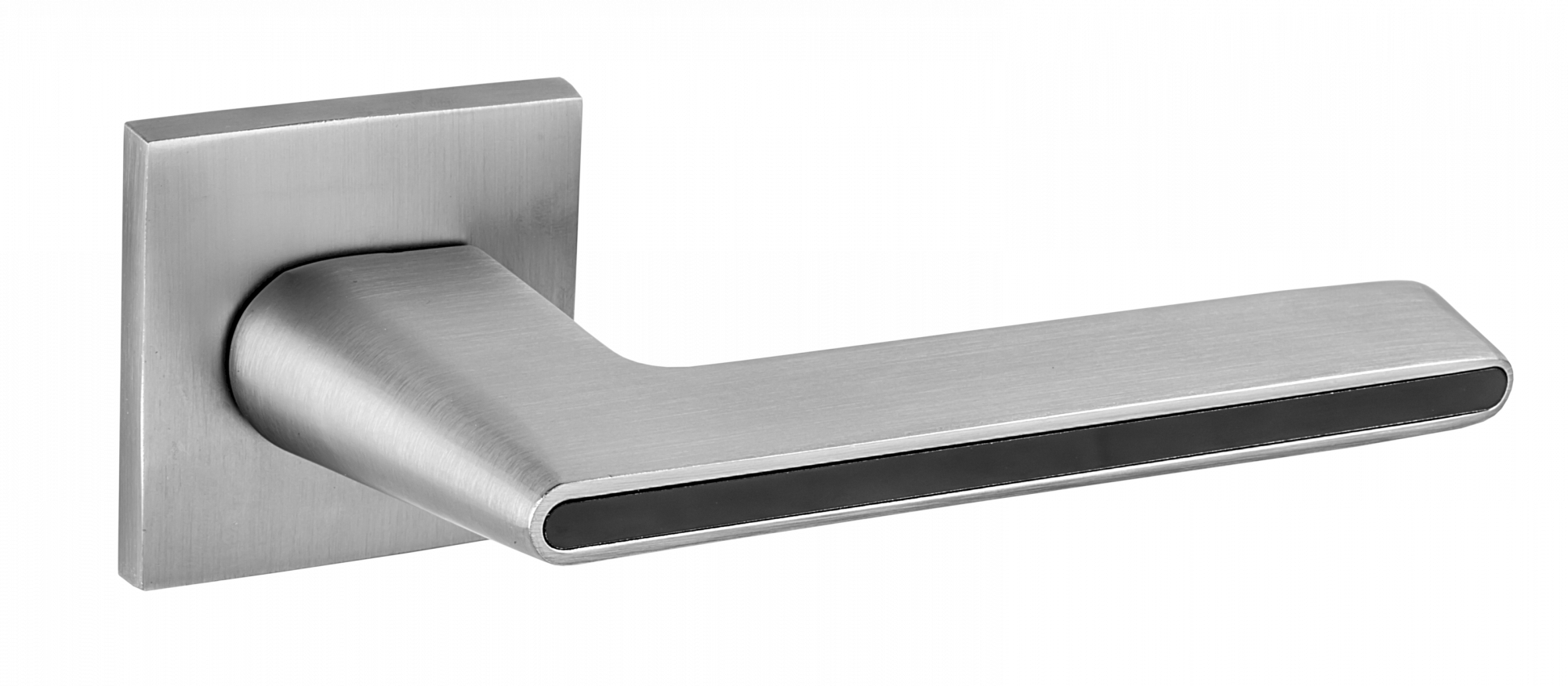 Ручка дверная Puerto SLIM 03 "Романо", квадр накл, супер сатин хром (20)