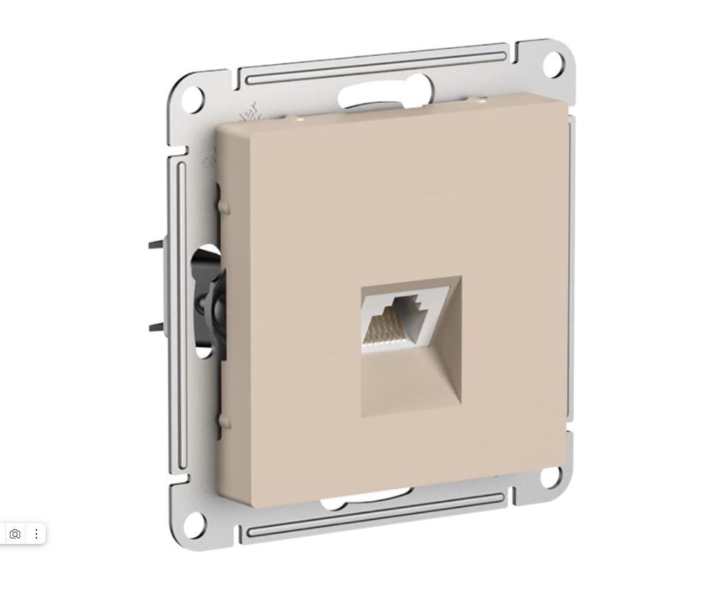 Песочный розетка компьютерная AtlasDesign RJ45 кат.5E механизм SE ATN001283 (10)