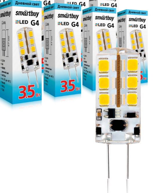 Лампа светодиодная 5Вт 4000К G4 Smartbuy (10)