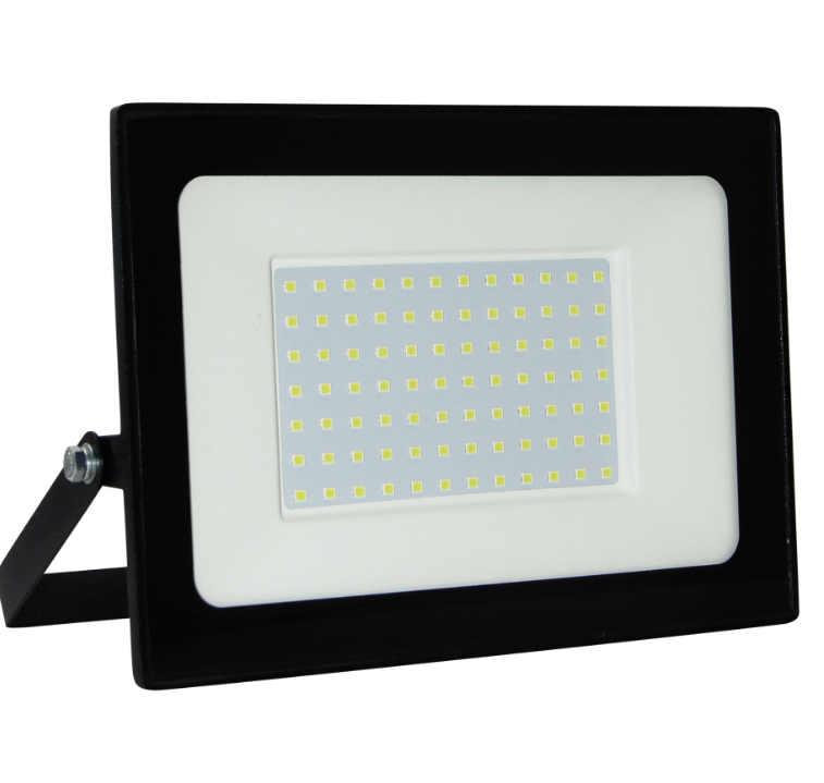 Прожектор светодиодный 100W 6500K IP65 220-240V Корпус черный Volpe