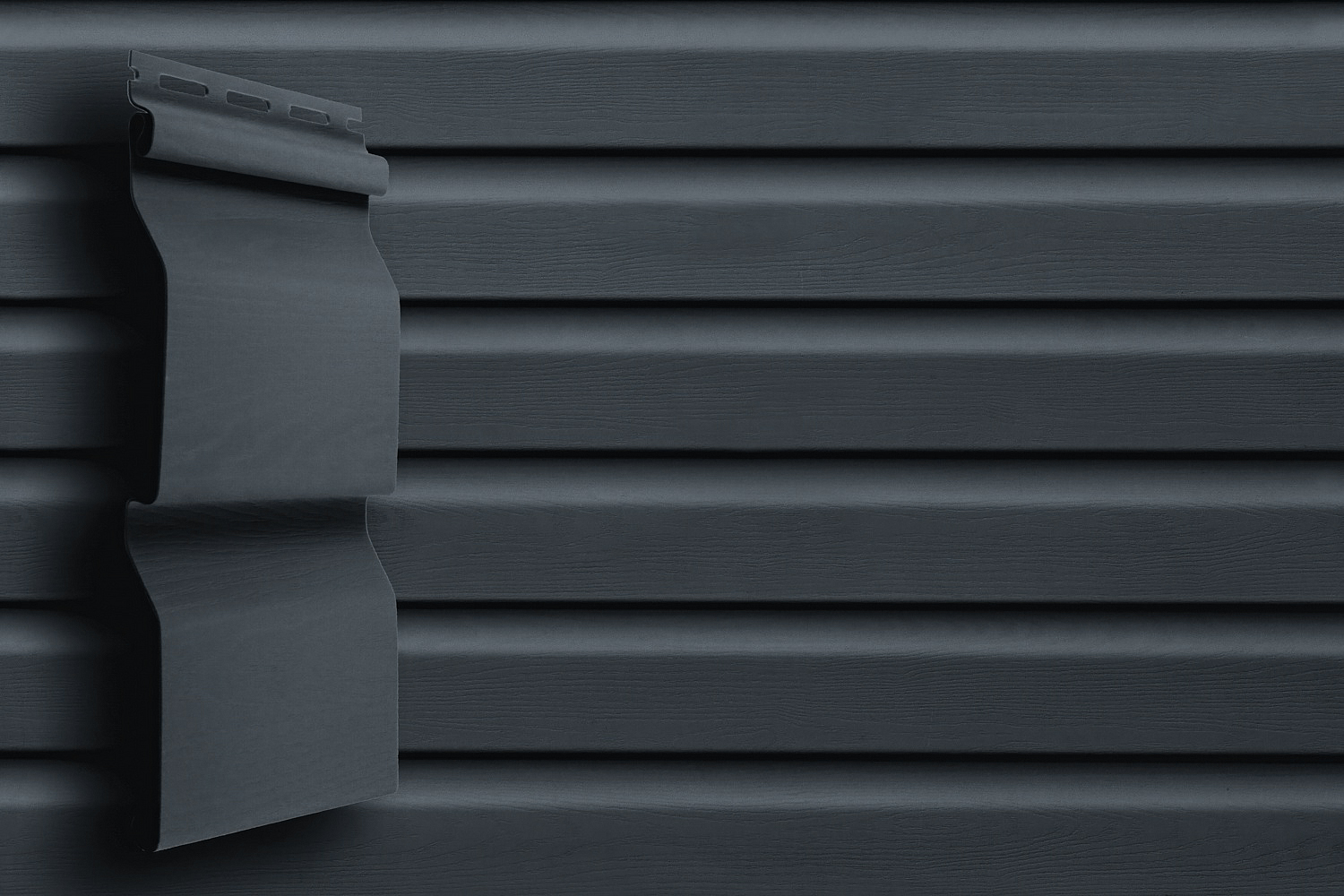 Сайдинг GrandLine Amerika D4 "Корабельный брус" Slim Графит 3,0*0,203, (22)