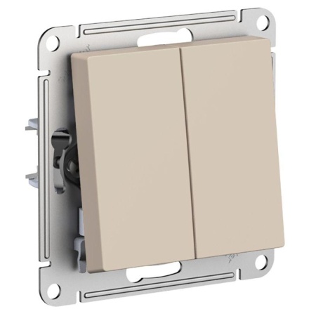 Песочный переключатель проходной 2-кл. СП AtlasDesign 10АX механизм (5)