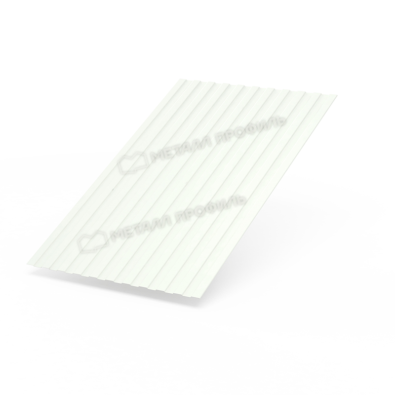 Профилированный лист С-8*1200 (9003-0,45) белый 2м. (1шт=2,4м2)