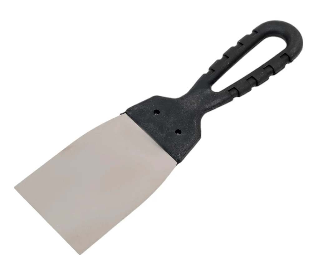 Шпатель нерж. СИБИН 60 мм, пластиковая ручка (10079-060)