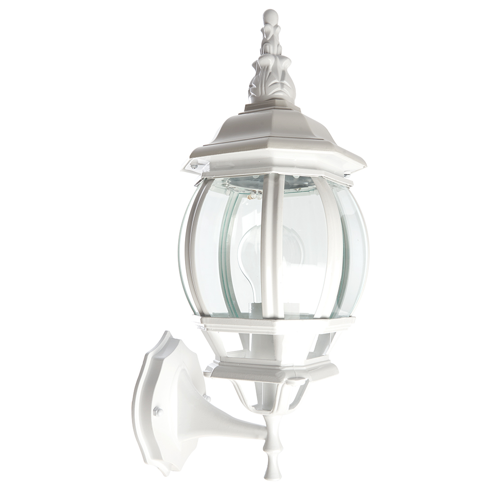 Светильник садово-парковый, 100W 230V E27 белый, 8102/PL8102 (на стену вниз) (6)