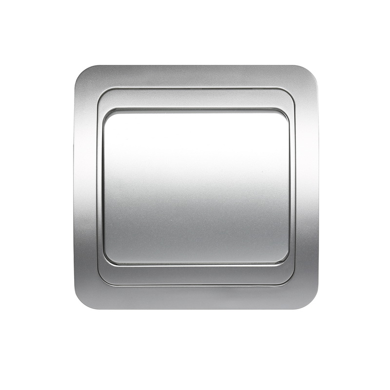 Выключатель Серебро Скрытой установки 1 клав Марс Smartbuy (10)