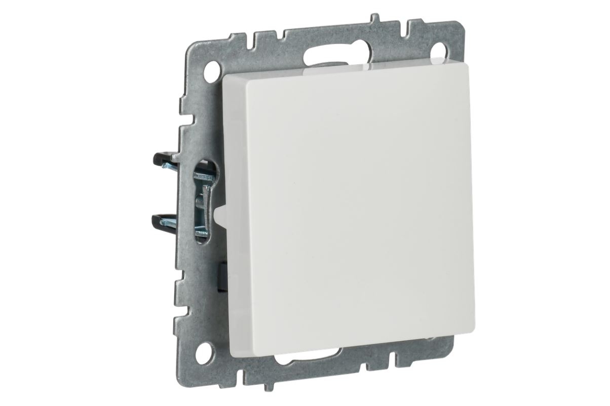 Выключатель одноклавишный проходной 10А ВС10-1-6-БрБ белый BRITE 