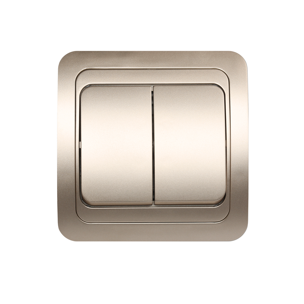 Выключатель Шампань Скрытой установки 2-х клав Марс Smartbuy (10)