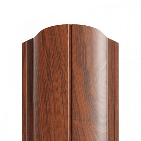 Штакетник металлический МП ELLIPSE-O 19х126 (ECOSTEEL-01-МореныйДуб-0.5) 1,2*0,126 (1шт= 0,151м2)