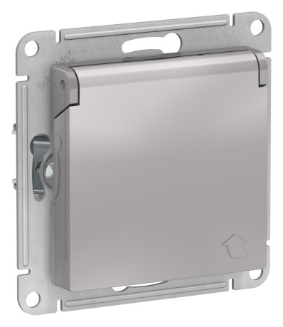 Песочный розетка AtlasDesign 16А IP20 с заземл. защ. шторки с крышкой механизм (5)