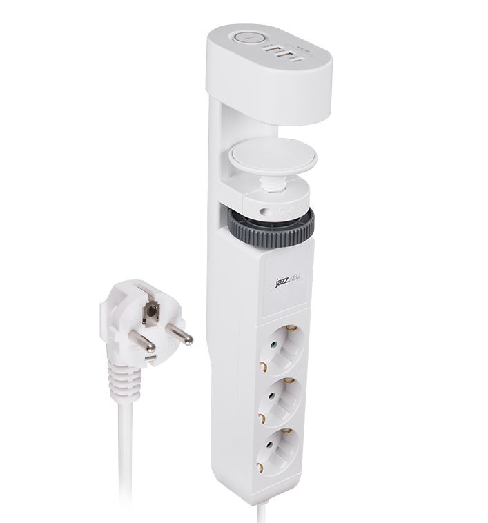 Удлинитель (Китай) Удлинитель JAZZway ETD-03U-150-wh (3 x 1,5) заземл., выкл.