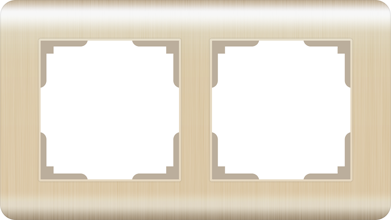 Рамка Stream Шампань 2-х местная  Werkel W0022111 (10)