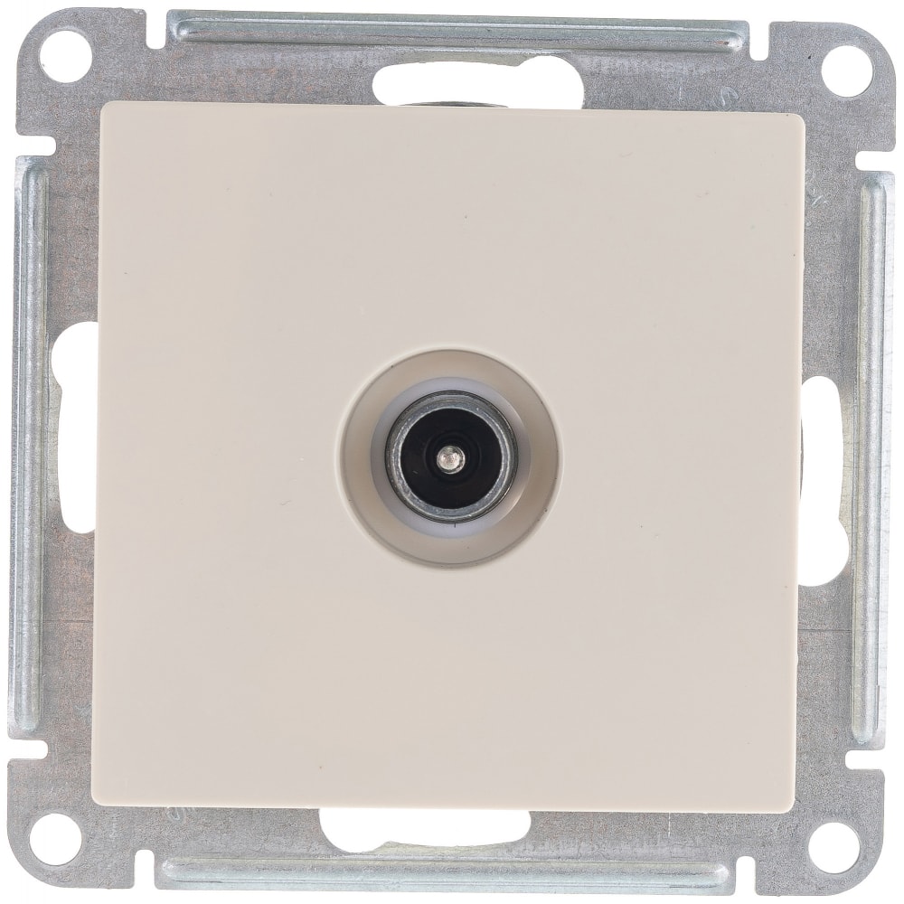 Белый розетка оконечная TV скрытой установки 1DB ATLAS DESIGN (10)