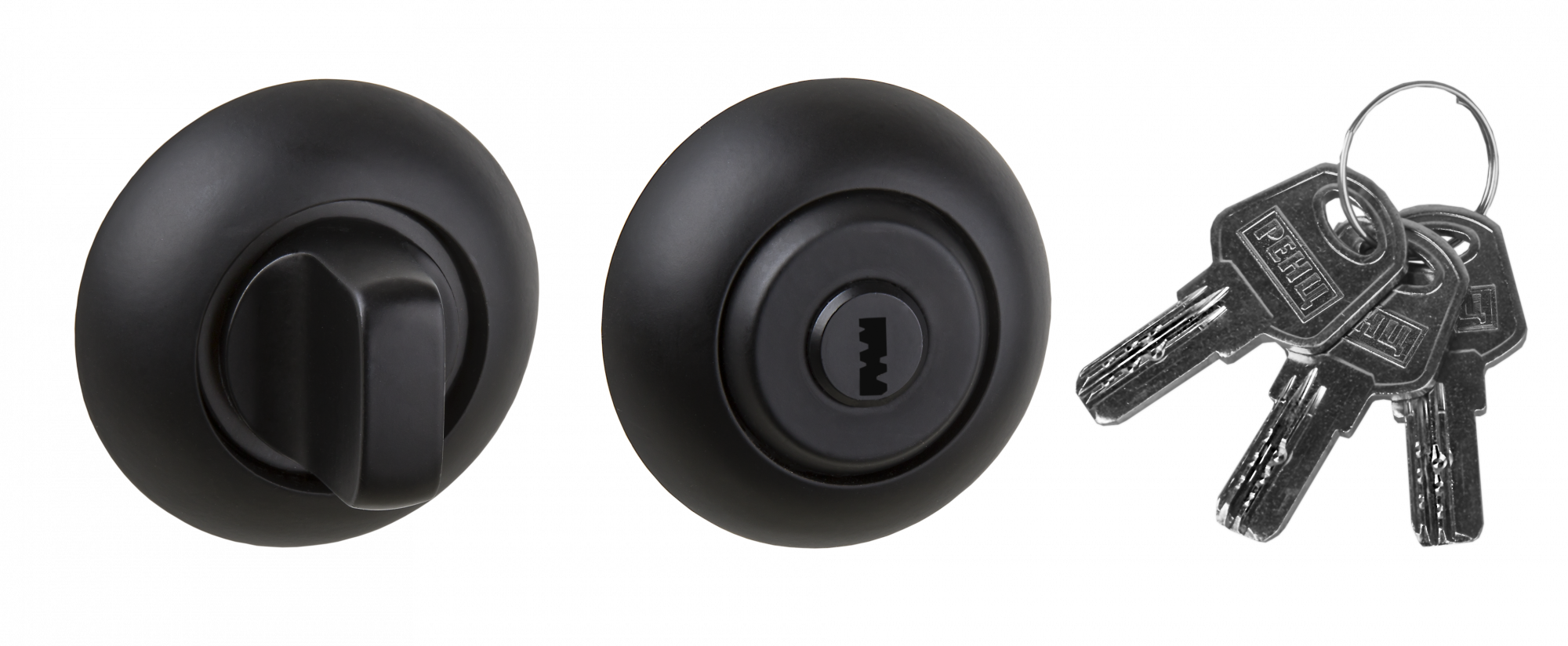 Завертка круг. с ключом РЕНЦ 08, черный (50)