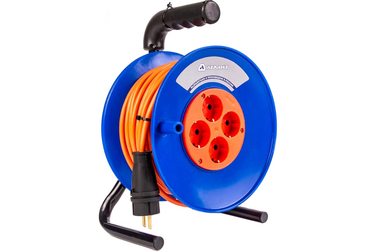 Удлинитель ПВС Атлант 4000 Вт 50м на катушке (б/з) (1)