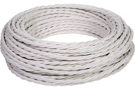 Провод витой ПВХ, 2х1,5 БЕЛЫЙ, (бухта 50м)