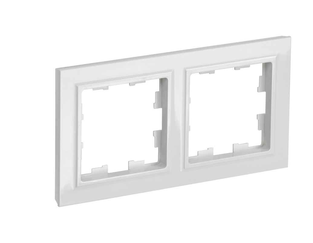 Рамка 2 поста РУ-2-БрБ белый BRITE (10)