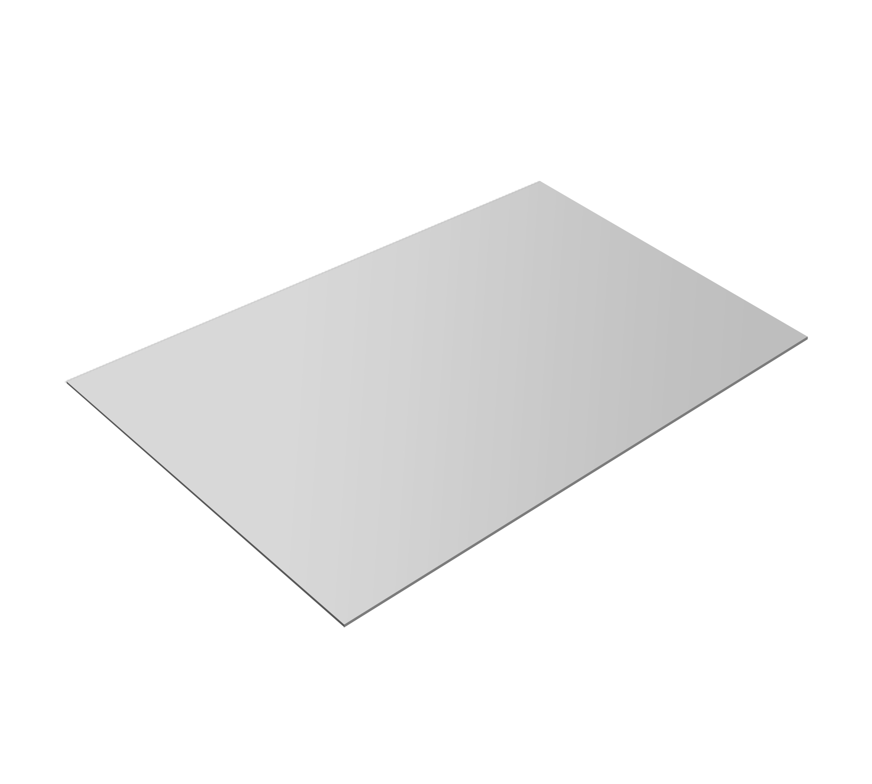 Лист плоский в пленке (ПЭП-01-9003-0,45) Белый 3,0*1,25м (1шт= 3,75м2)