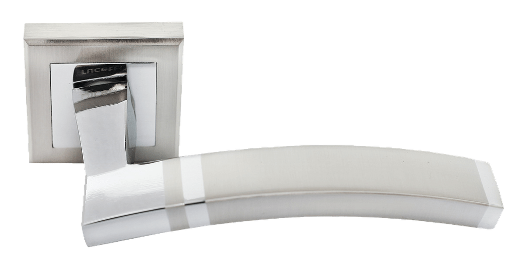 Ручка дверная RAP 13 S SN -IND, квадр накл, никель (20)