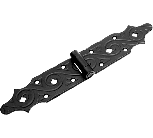 Петля фигурная Домарт 140х140 кованая ЯРОСЛАВЛЬ, черный (30)