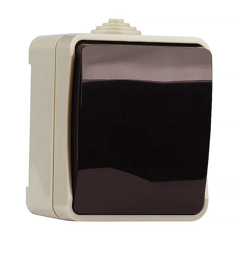 Выключатель 1-клавишный 10А, IP 54 "Сатурн" (18)