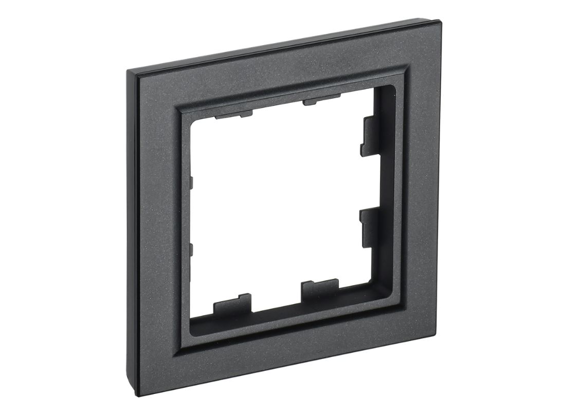 Черный рамка 1 пост РУ-1-БрЧ