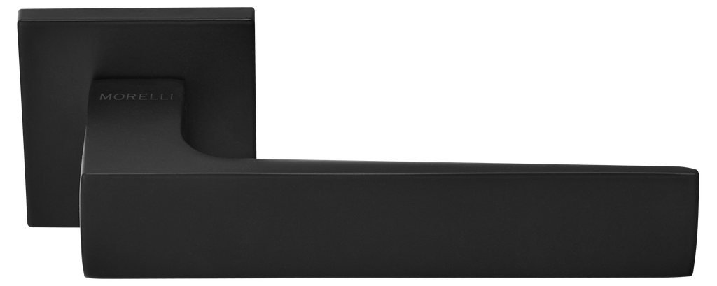 Ручка дверная MH-54-S6 "MIRA" BL, квадр накл 6мм, черный (20)