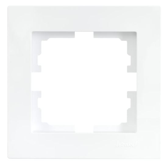 Белая рамка 1-ая горизонтальная б/вст 742-0200-146 VESNA (20)