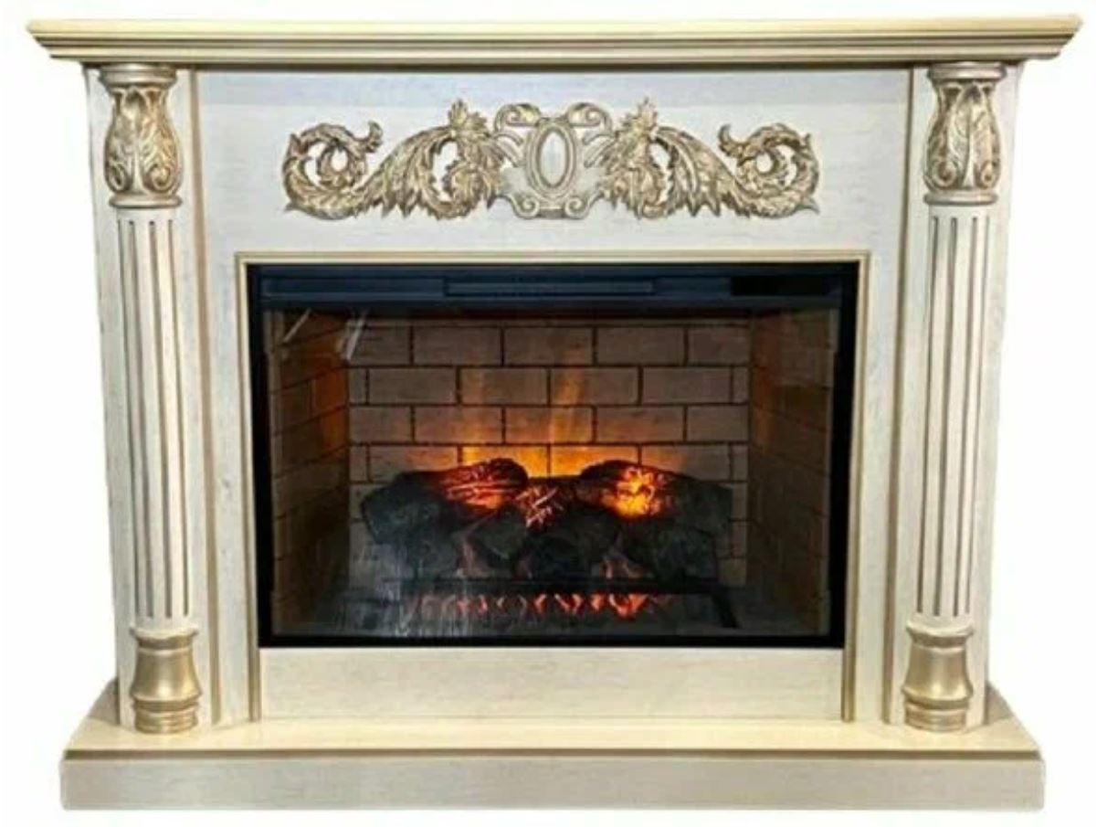 Портал Леонардо беж с золотой патиной под эл. вставку (Foton IF-EF 21-33)