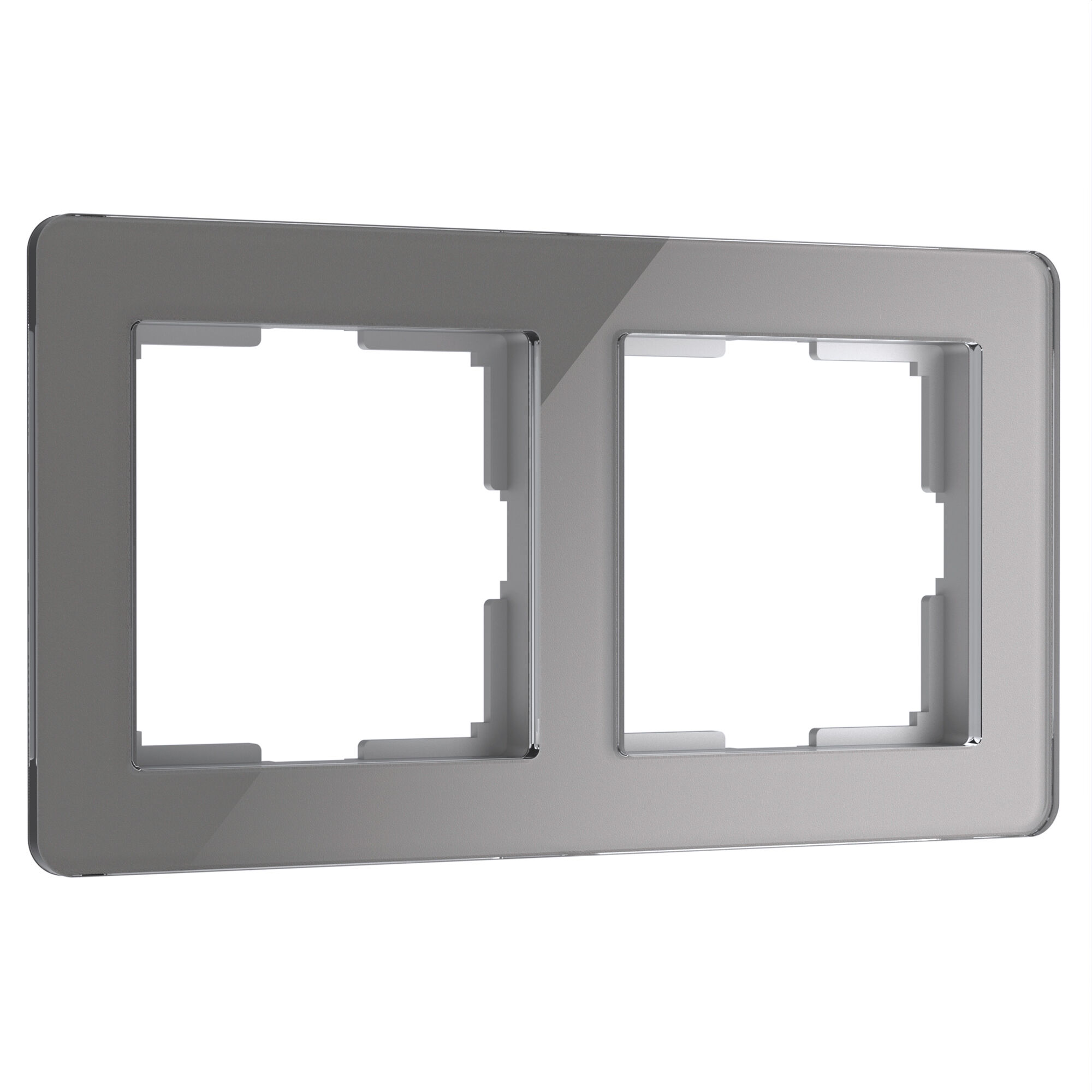 Рамка Acrylic Графит 2-х местная W0022704 (10)