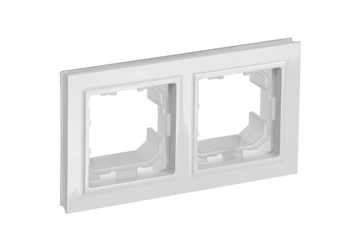 Рамка 2 поста IP44 РУ-2-БрБ-44 белый BRITE (10)
