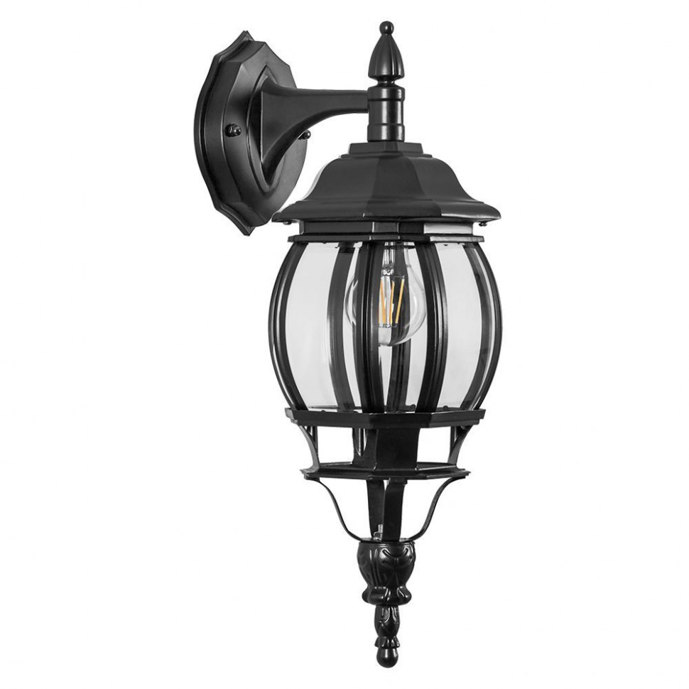 Светильник садово-парковый, 100W 230V E27 черный, 8102/PL8102 (на стену вниз) (6)