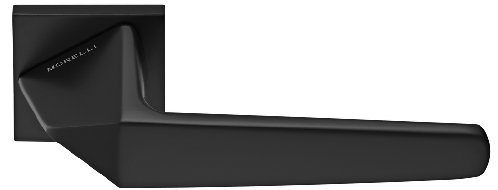 Ручка дверная MH-55-S6 "Souk" BL, квадр накл 6мм, черный (20)