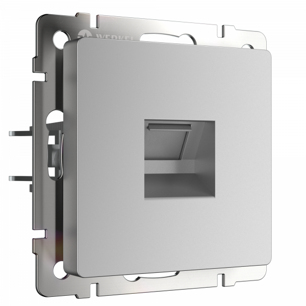 Розетка Серебряный Скрытой установки  Ethernet RJ-45  W1181006 Werkel (10)