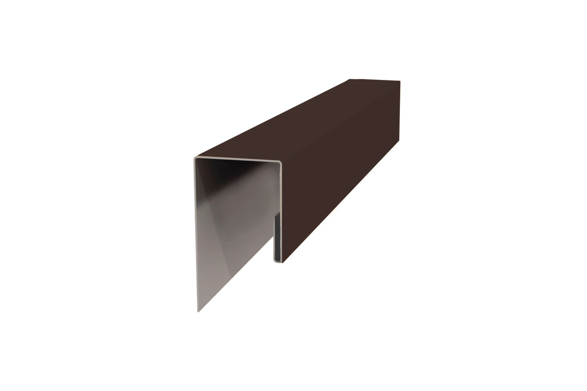 Планка J-профиль 24х18х3000 (ПЭ-01-8017-0.45)  шок-корич