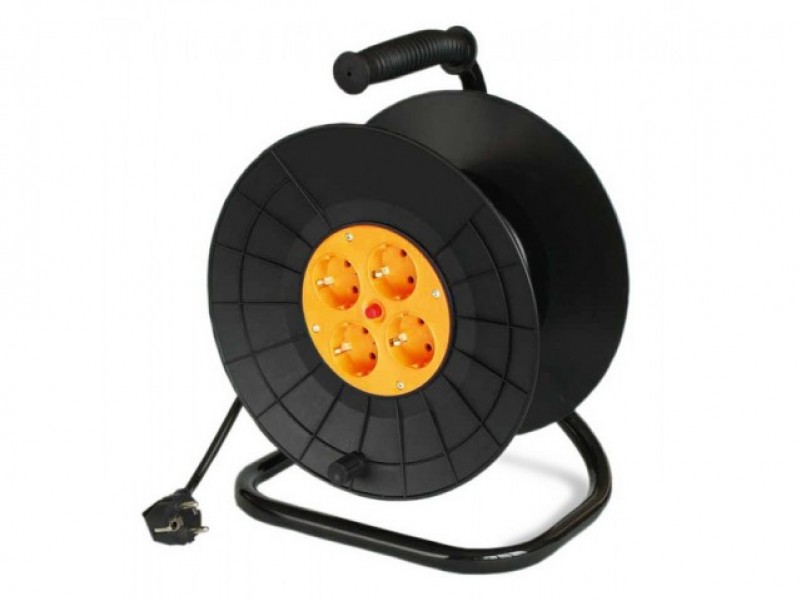 Удлинитель на катушке УСК 3*1.5 мм/50м з/к, Спутник (1)