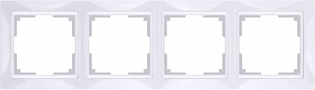 Рамка Snabb Basic Белый 4-х местная W0042001 (10)