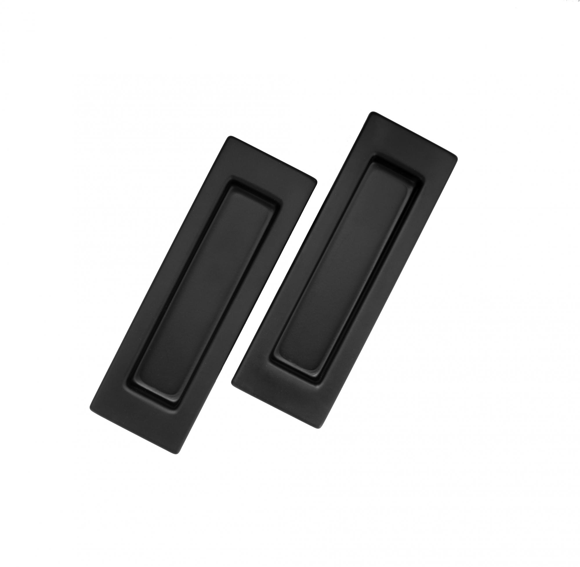 Ручки для раздвижных дверей квадр. RENZ, B черный (100)