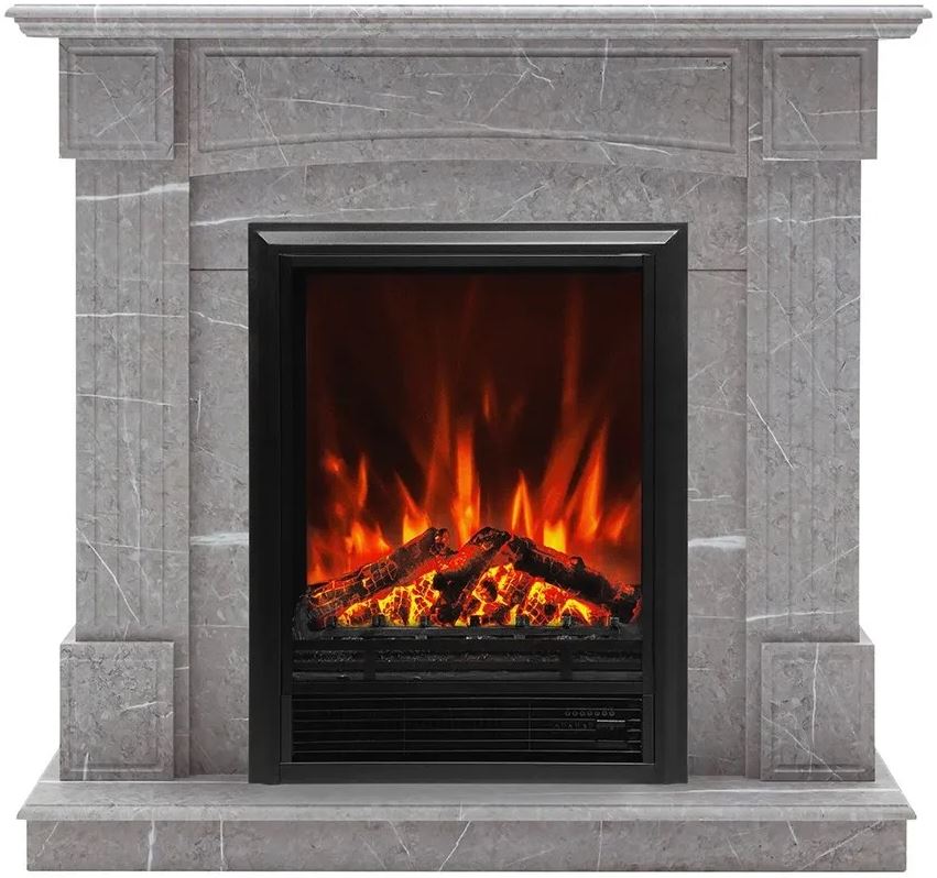 Каминокомплект ANDREA STD GR-F714 + MAJESTIC LUX BL																