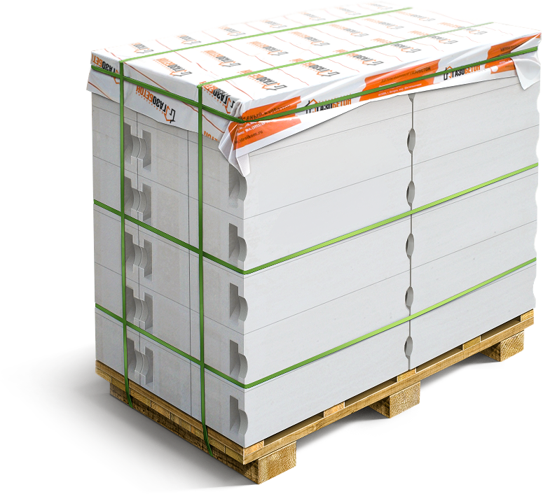 Газобетон Серый Блок г.Ангарск D500-Б4 (400*250*625) (0,0625) (18 шт.=720кг)