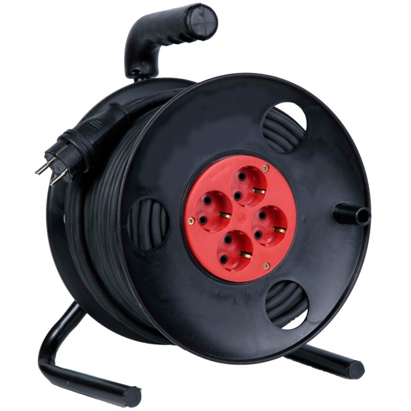 Удлинитель силовой АТОМ/АТЛАНТ КГ 3500 Вт 20м на катушке (c/з) (1)