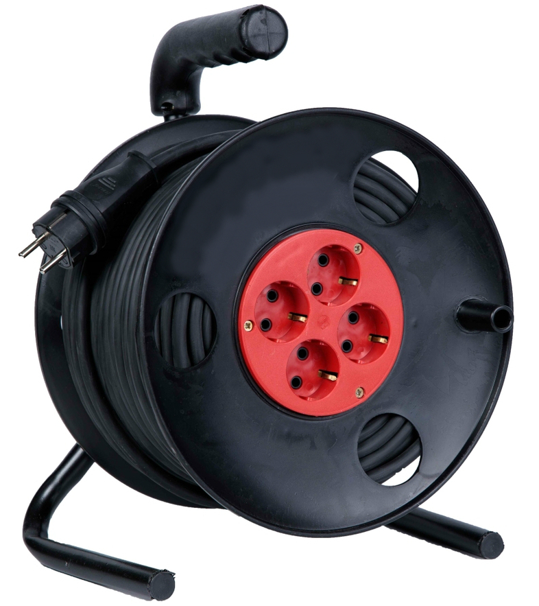 Удлинитель силовой АТОМ/АТЛАНТ КГ 3500 Вт 30м на катушке (c/з)