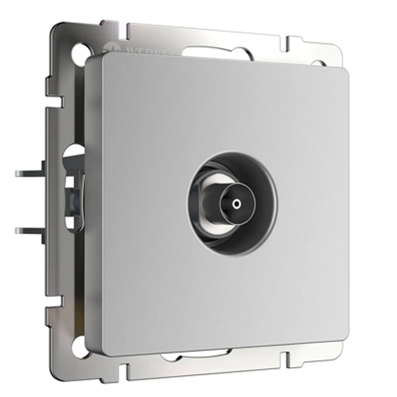 Розетка Серебряный Скрытой установки  TV оконечная  W1183006 Werkel (10)