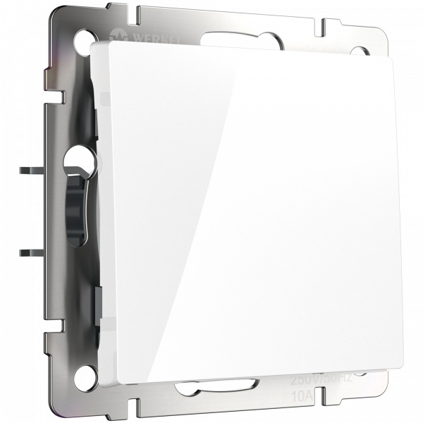 Выключатель Белый Скрытой установки 1 клав Проходной Werkel W1112001 (10)