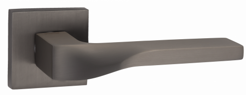 Ручка дверная РЕНЦ 03 "Эннио", квадр накл, мат. черный никель (20)