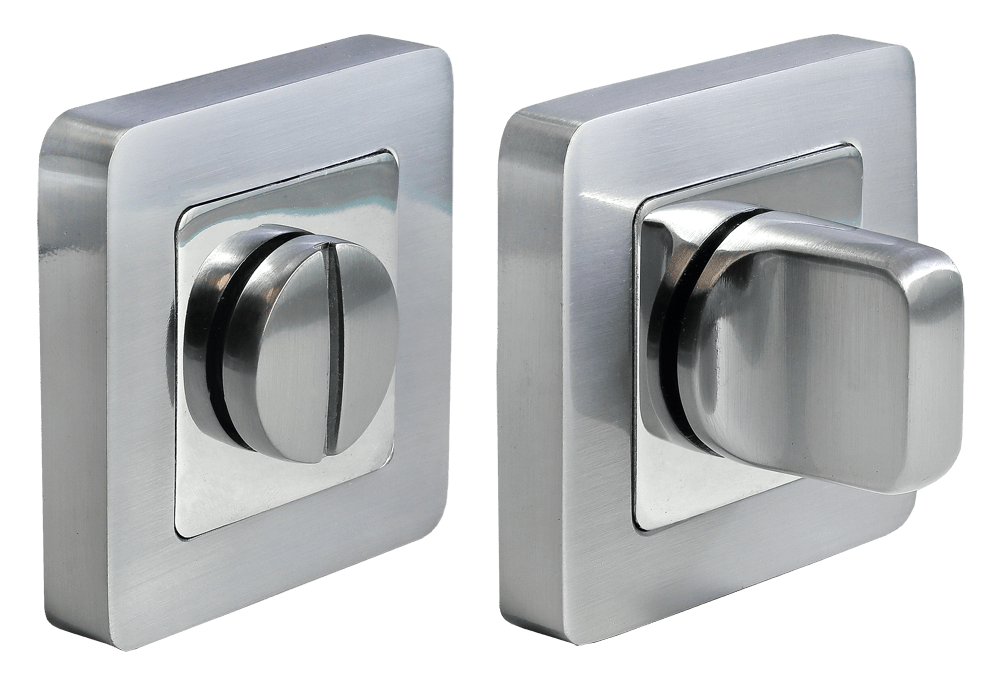 Завертка сантехн на квадр планке, MH-WC-S55 SC/CP, мат хром/хром (50)