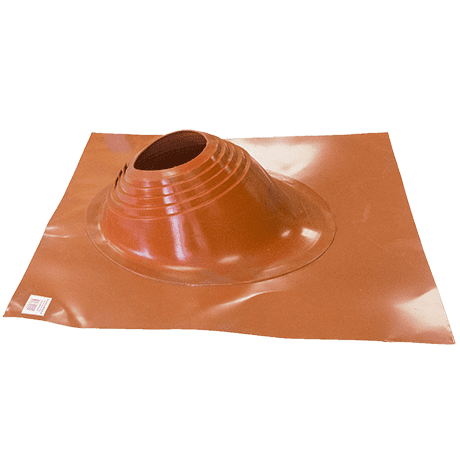 Кровельный уплотнитель дымохода №6 200-280 мм (угловой) терракотовый