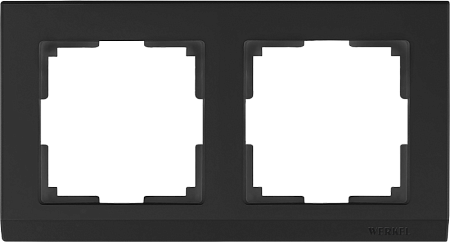 Рамка Stark Черный 2-х местная Werkel W0021808 (10)